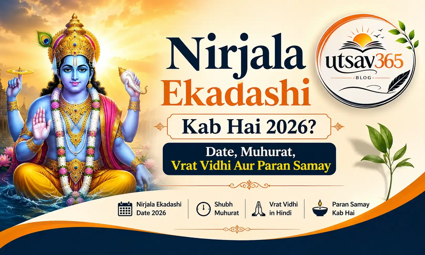 Nirjala Ekadashi Kab Hai 2026? Date, Muhurat, Vrat Vidhi Aur Paran Samay