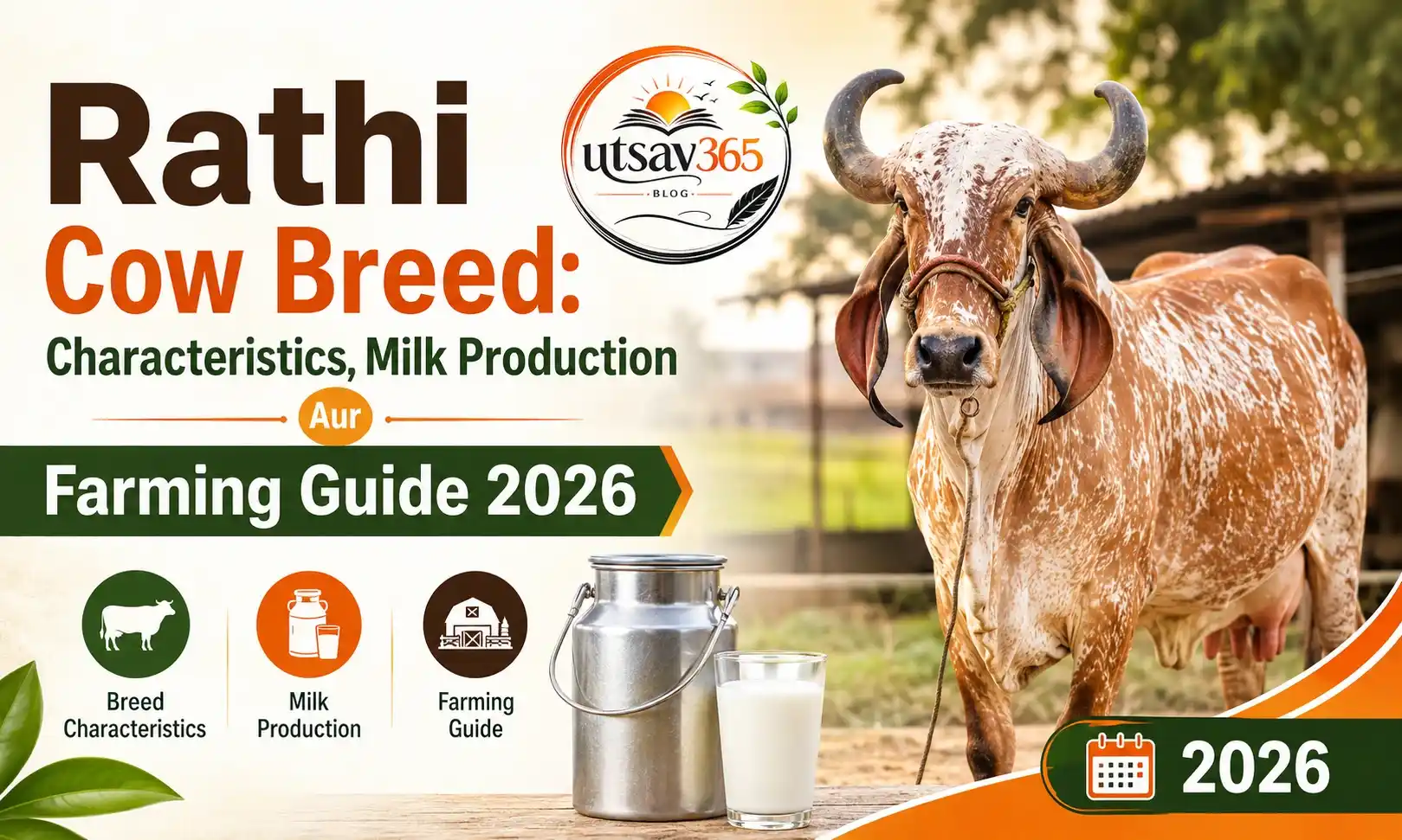 Rathi Cow Breed: Characteristics, Milk Production Aur Farming Guide 2026