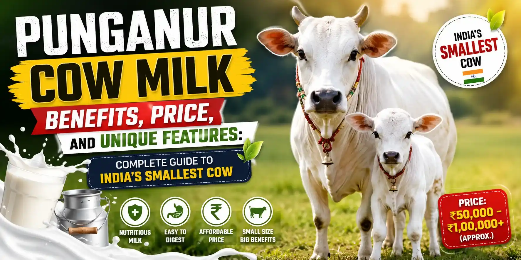Punganur Cow Milk Benefits, Price, and Unique Features: Complete Guide to India’s Smallest Cow